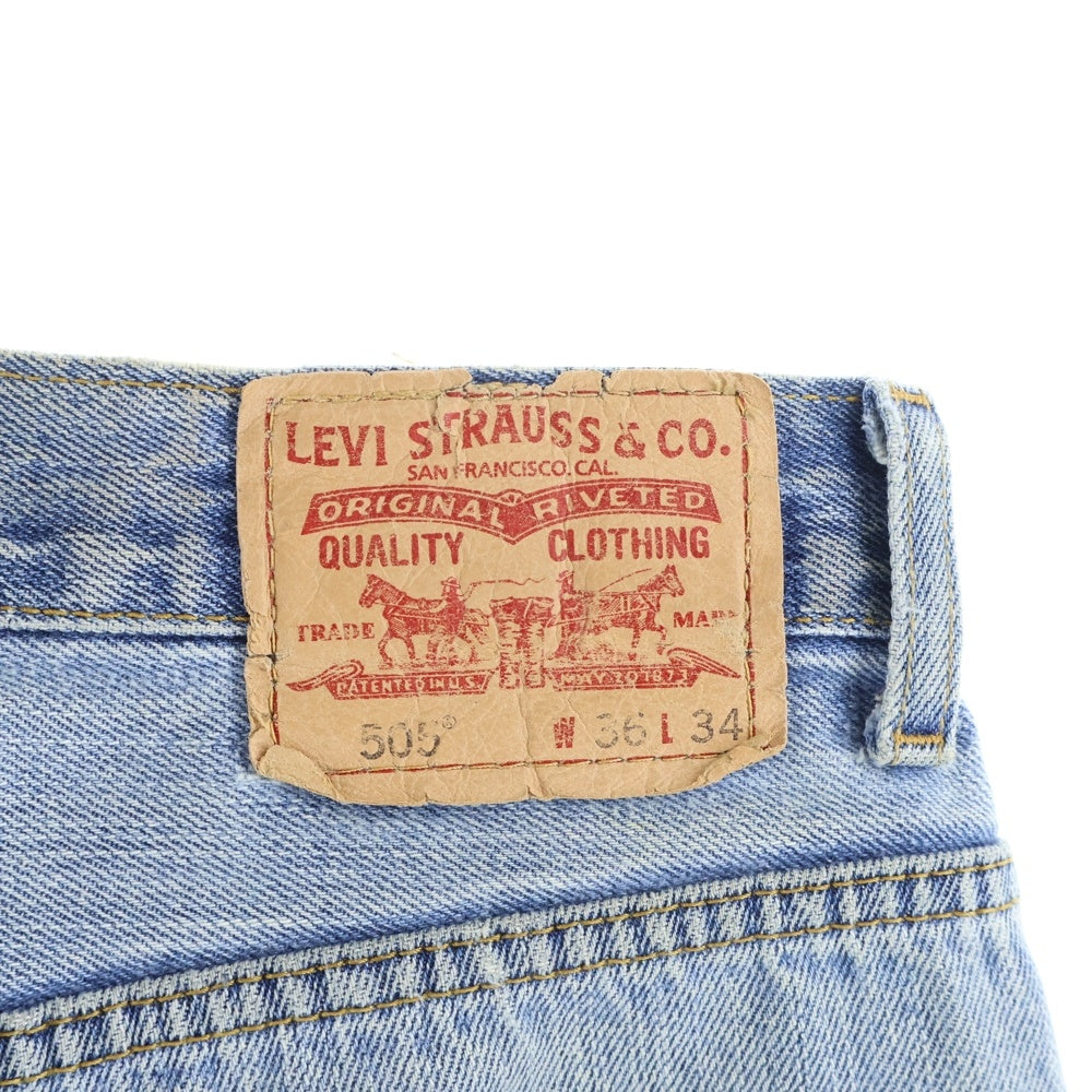 Levi's(リーバイス) 505 REGULAR FIT Denim Pant レギュラーフィット ジップフライ スモールe デニムパンツ ジーンズ ブルー 00505‐4886