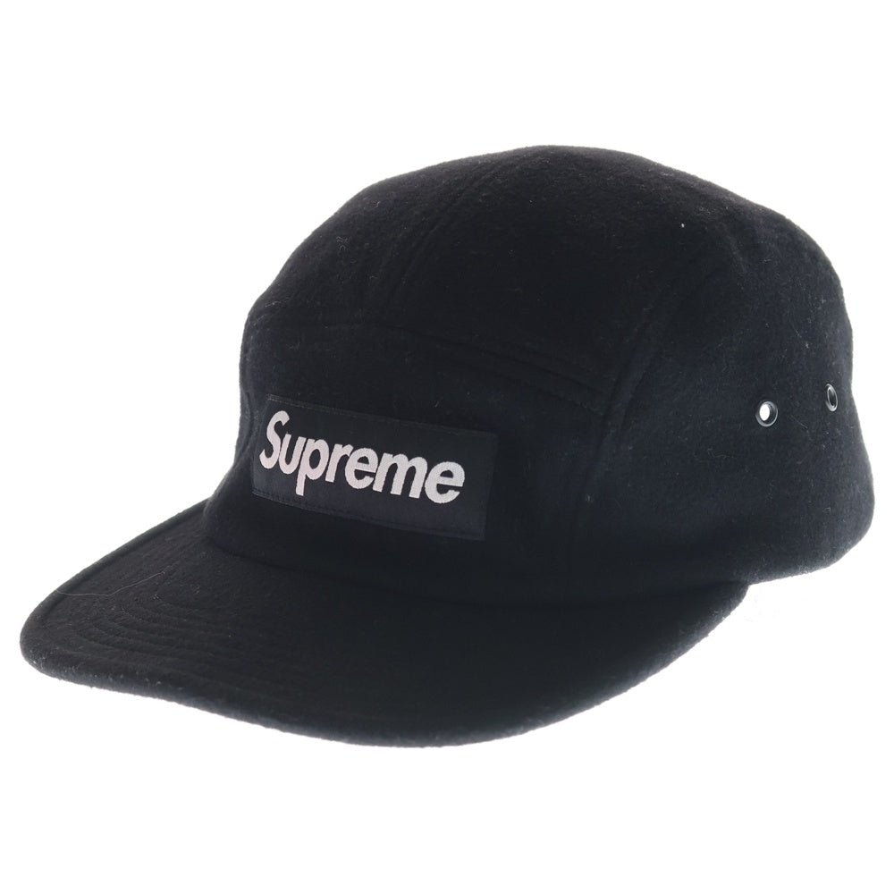 SUPREME(シュプリーム) 13AW Loro Piana Camp Cap ロロピアーナ ウールキャンプキャップ 帽子 ブラック