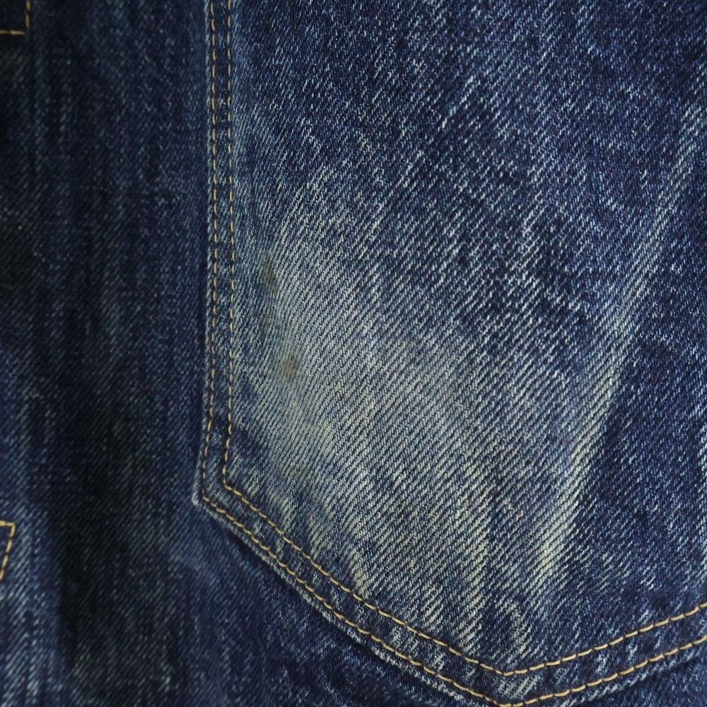 SAINT MICHAEL(セントマイケル) 24SS ×BerBerJin BJ DENIM JKT SM-YS8-0000-C72 ベルベルジン 1stモデル ダメージ加工 デニムジャケット Gジャン インディゴ