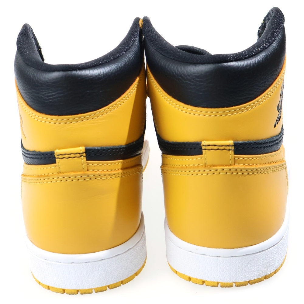 NIKE(ナイキ) AIR JORDAN1 RETRO HIGH OG POLLEN 555088-701 エアジョーダン 1 レトロ パラン ハイカットスニーカー ブラック/イエロー U9/27cm