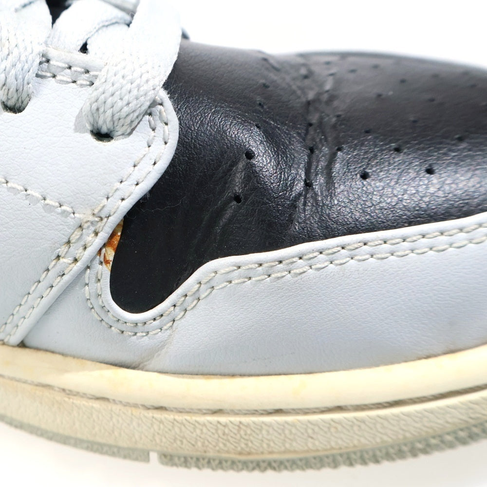 NIKE(ナイキ) 【観賞用 2016年製】 AIR JORDAN 1 MID PURE PLATINUM 554724-032 エア ジョーダン1 ピュア プラチナム ハイカットスニーカー グレー US10.5/28.5cm