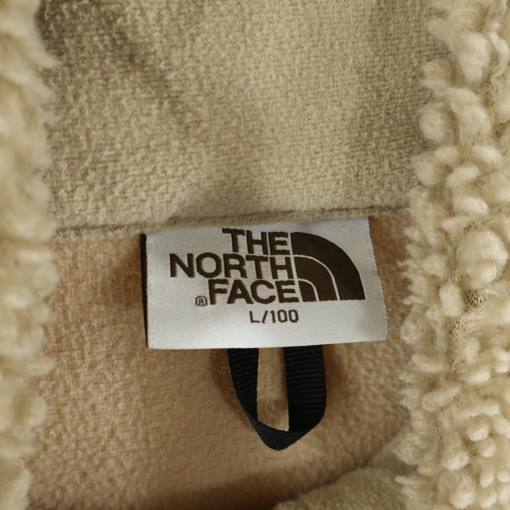 THE NORTH FACE(ザノースフェイス) RIMO FLEECE JACKET NJ4FN50K ロゴ刺繍 ジップアップ リモ フリースジャケット ベージュ