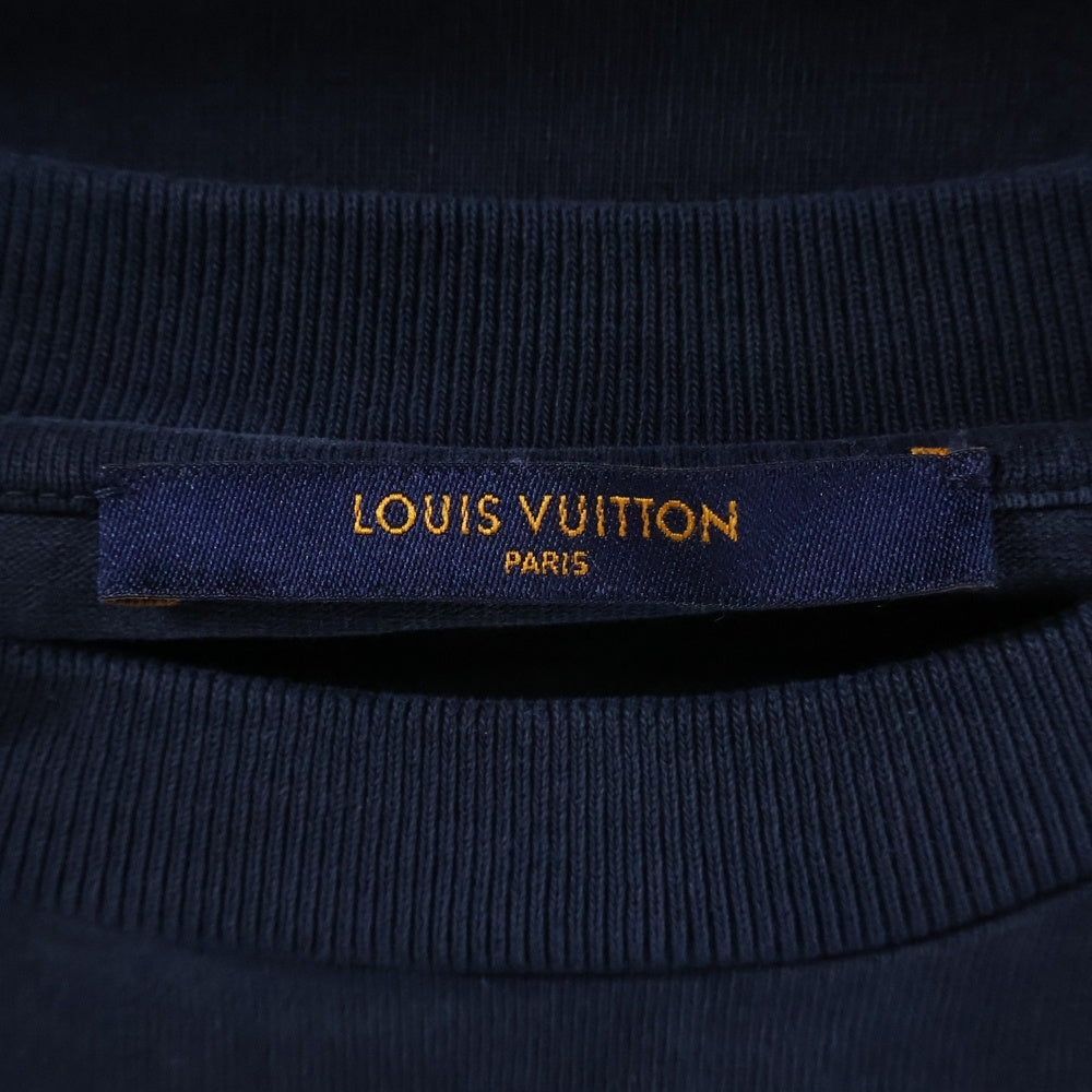 LOUIS VUITTON(ルイヴィトン) 21SS インサイドアウト クルーネック長袖Tシャツカットソー ロンT ネイビー RM211Q JYN HIY46W