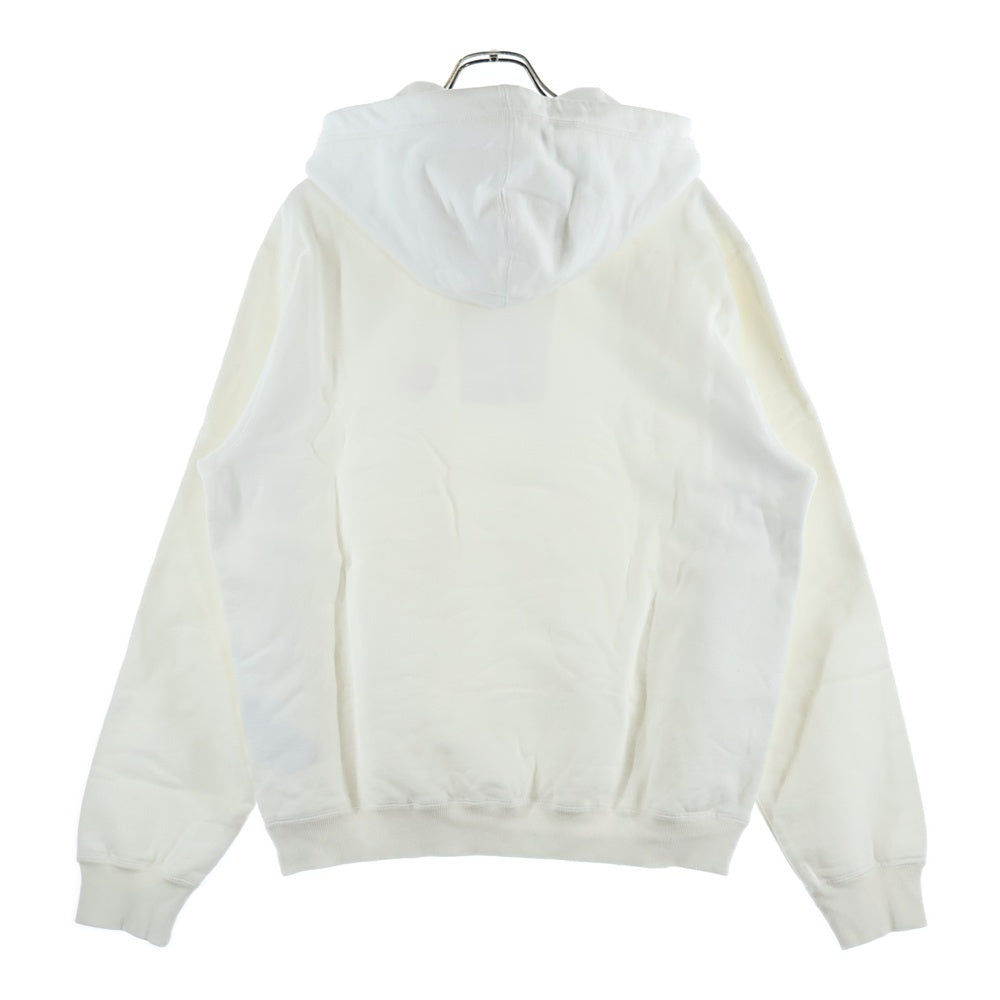 Christian Dior(クリスチャンディオール) 24AW フロントワンポイントロゴ刺繍 プルオーバーパーカー フーディ ホワイト 493J641A0531