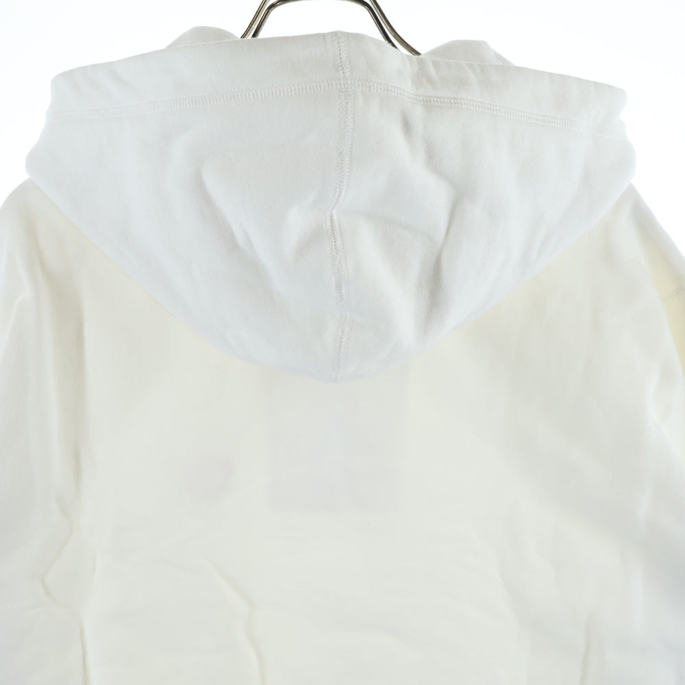 Christian Dior(クリスチャンディオール) 24AW フロントワンポイントロゴ刺繍 プルオーバーパーカー フーディ ホワイト 493J641A0531