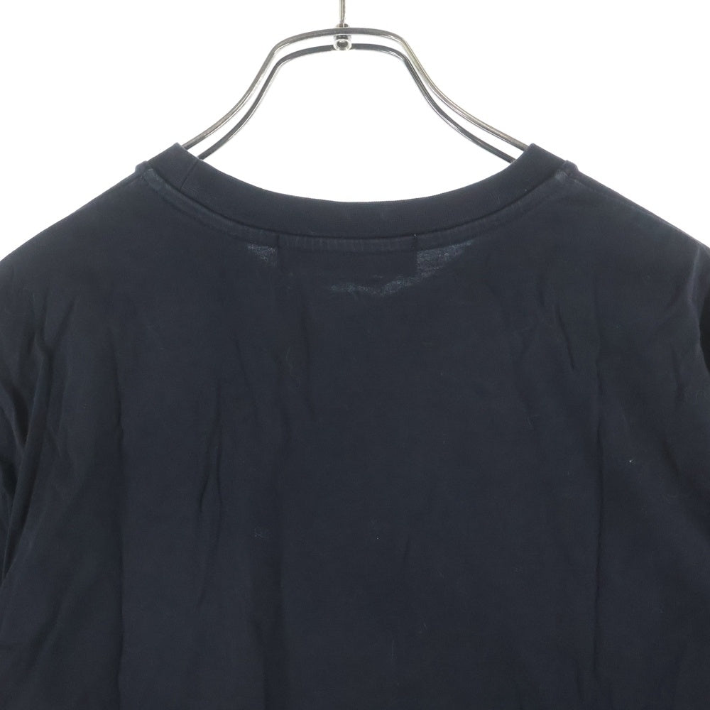 MSGM(エムエスジーエム) NeckLogo Crew shirt 3440MM176 ネックロゴ クルーネック半袖Tシャツカットソー ブラック