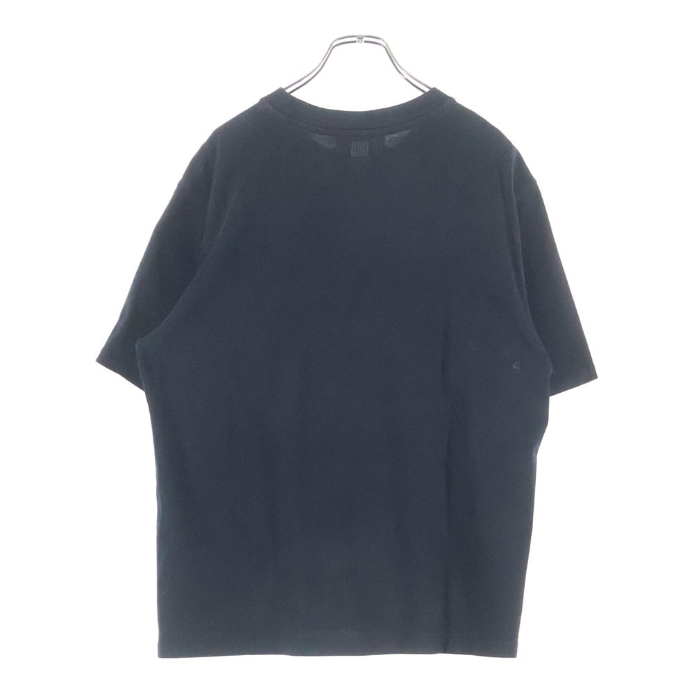 AMI Alexandre Mattiussi(アミアレクサンドルマテュッシ) ハートロゴ クルーネック半袖Tシャツ カットソー ブラック UTS004.726