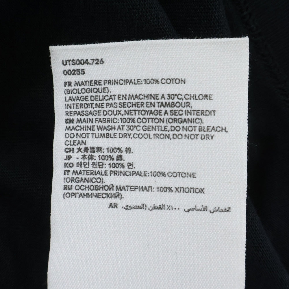 AMI Alexandre Mattiussi(アミアレクサンドルマテュッシ) ハートロゴ クルーネック半袖Tシャツ カットソー ブラック UTS004.726