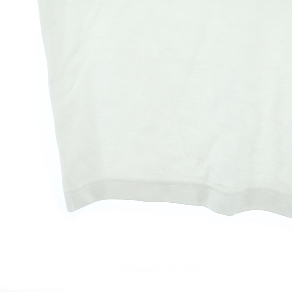 Berluti(ベルルッティ) スクリットロゴ刺繍 クルーネック半袖Tシャツカットソー ホワイト R23JRS80JAWK