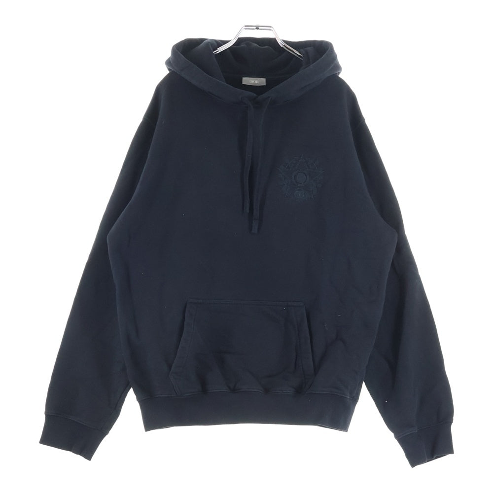 Christian Dior(クリスチャンディオール) 22AW ロゴ刺繍 プルオーバーパーカー フーディ ブラック 243J691D0531