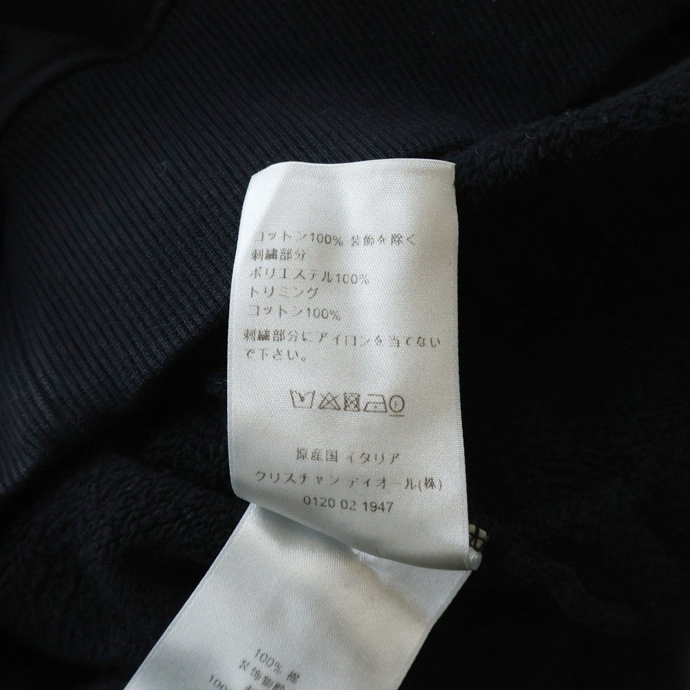 Christian Dior(クリスチャンディオール) 22AW ロゴ刺繍 プルオーバーパーカー フーディ ブラック 243J691D0531