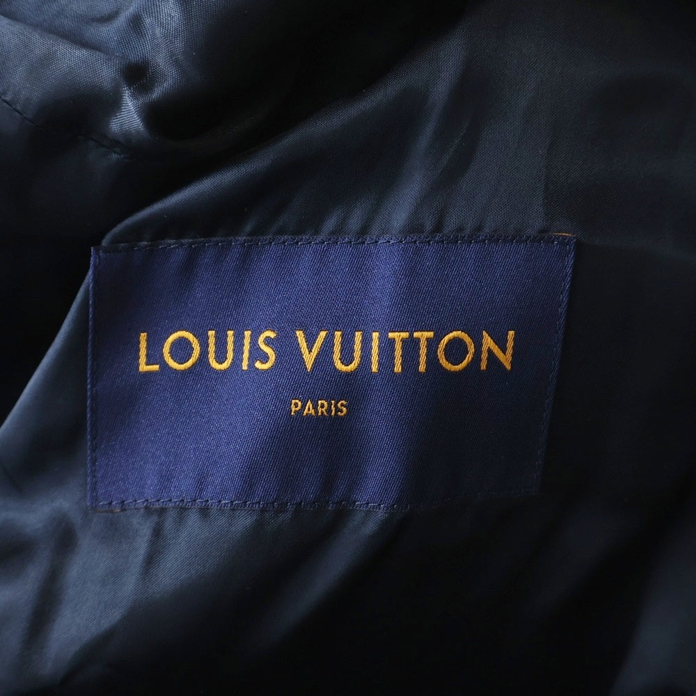 LOUIS VUITTON(ルイヴィトン) 20SS ワンポイントロゴプレート カシミヤウールジップアップコート ネイビー RM201M NQY HIB01E