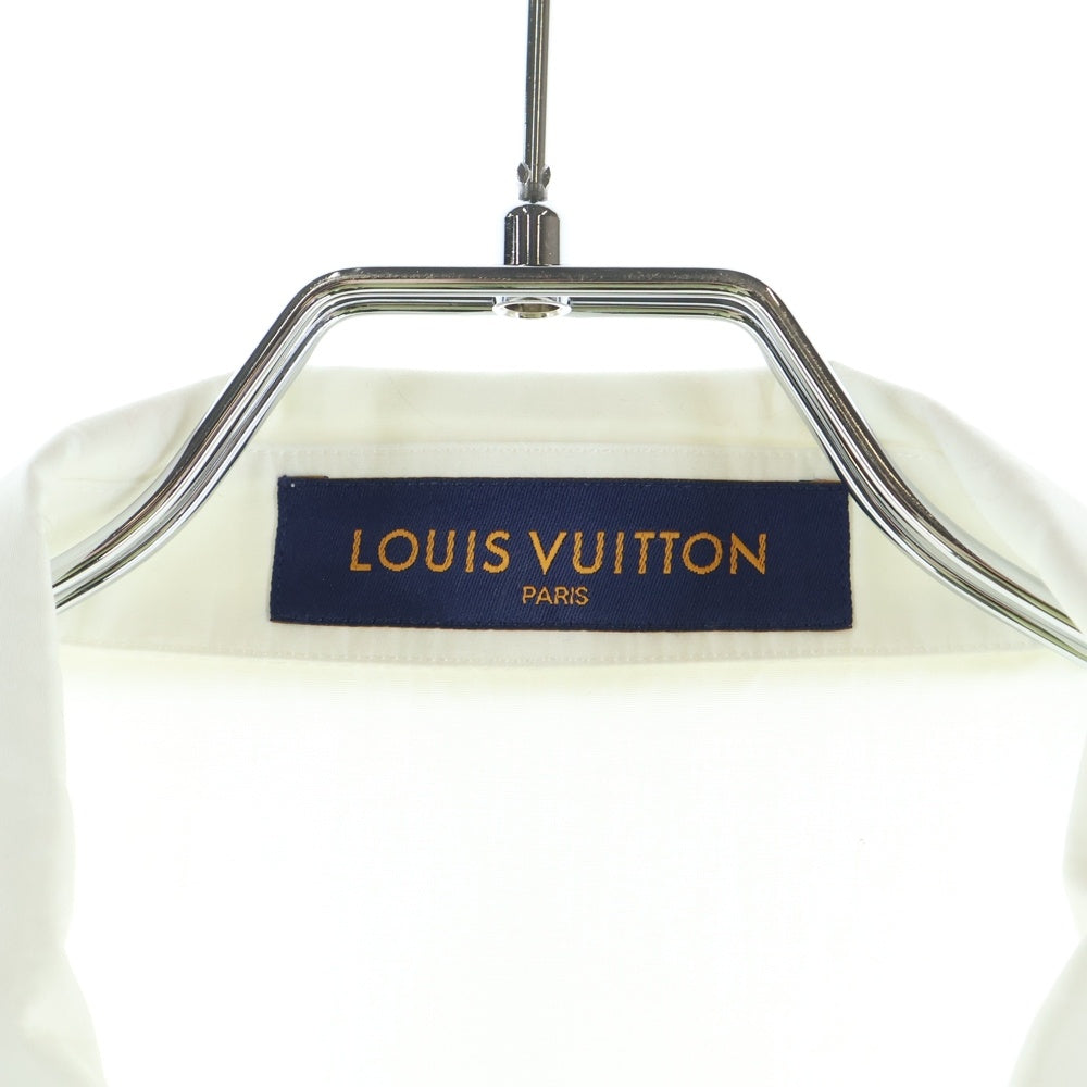 LOUIS VUITTON(ルイヴィトン) 21SS フロントワンポイントロゴポケット 半袖シャツ ホワイト RM2129 AS1 HLS30W