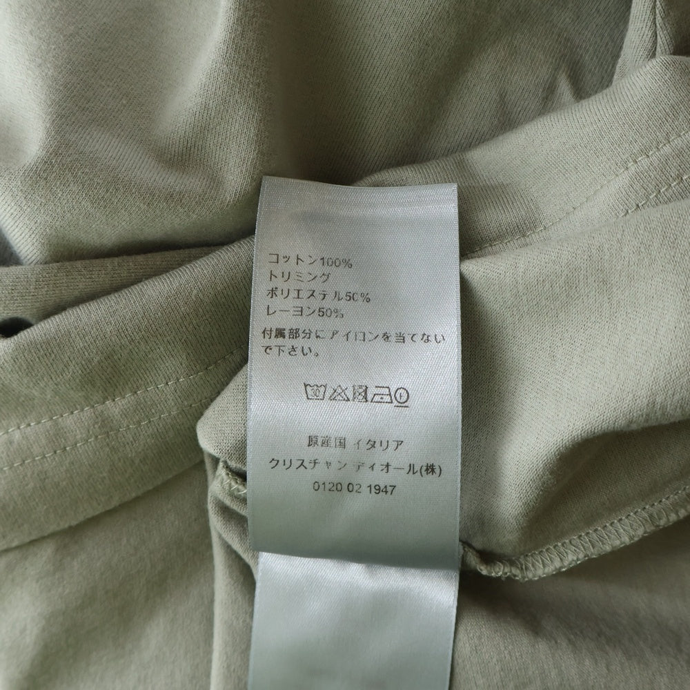 Christian Dior(クリスチャンディオール) 23AW CDワッペンロゴ クルーネック 半袖Tシャツカットソー カーキ 393J696H0677