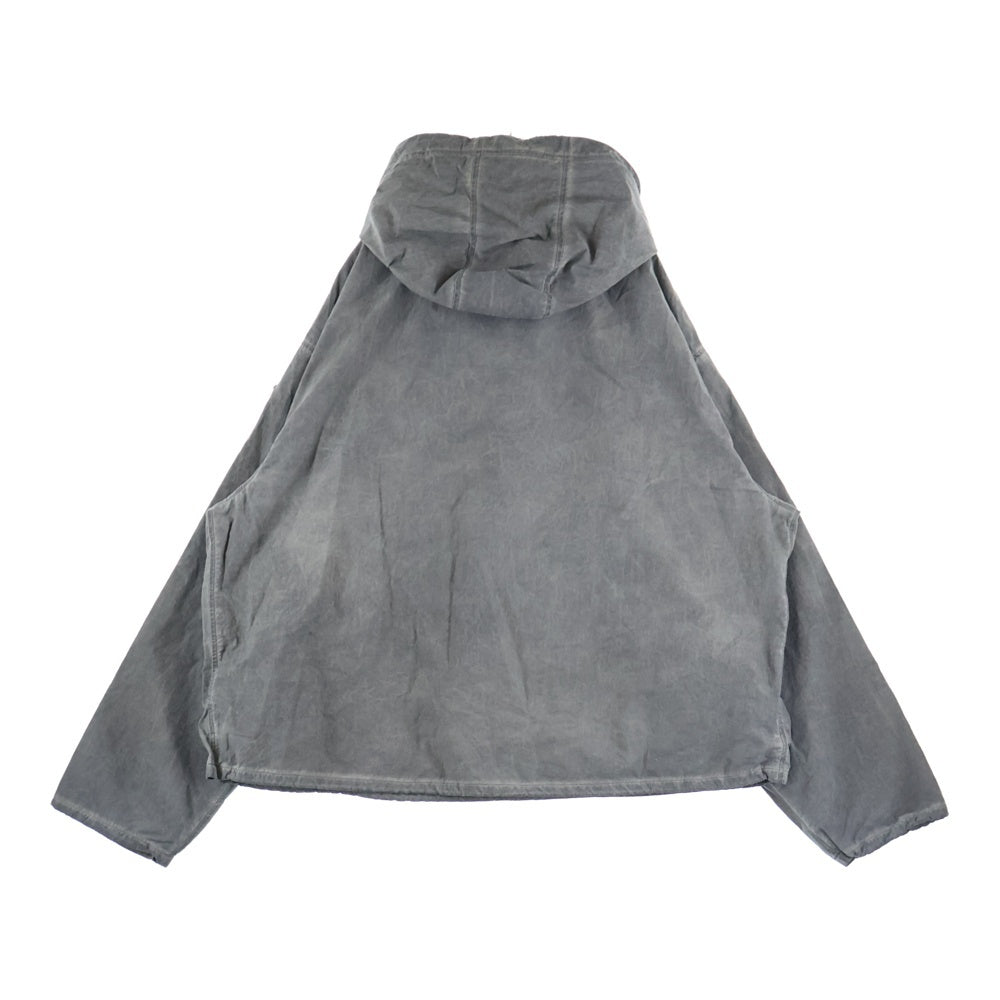 DIESEL(ディーゼル) 25SS J-Noode-A Packable hooded anorak jacket A16207 ナイロン ハーフジップ アノラックジャケット グレー