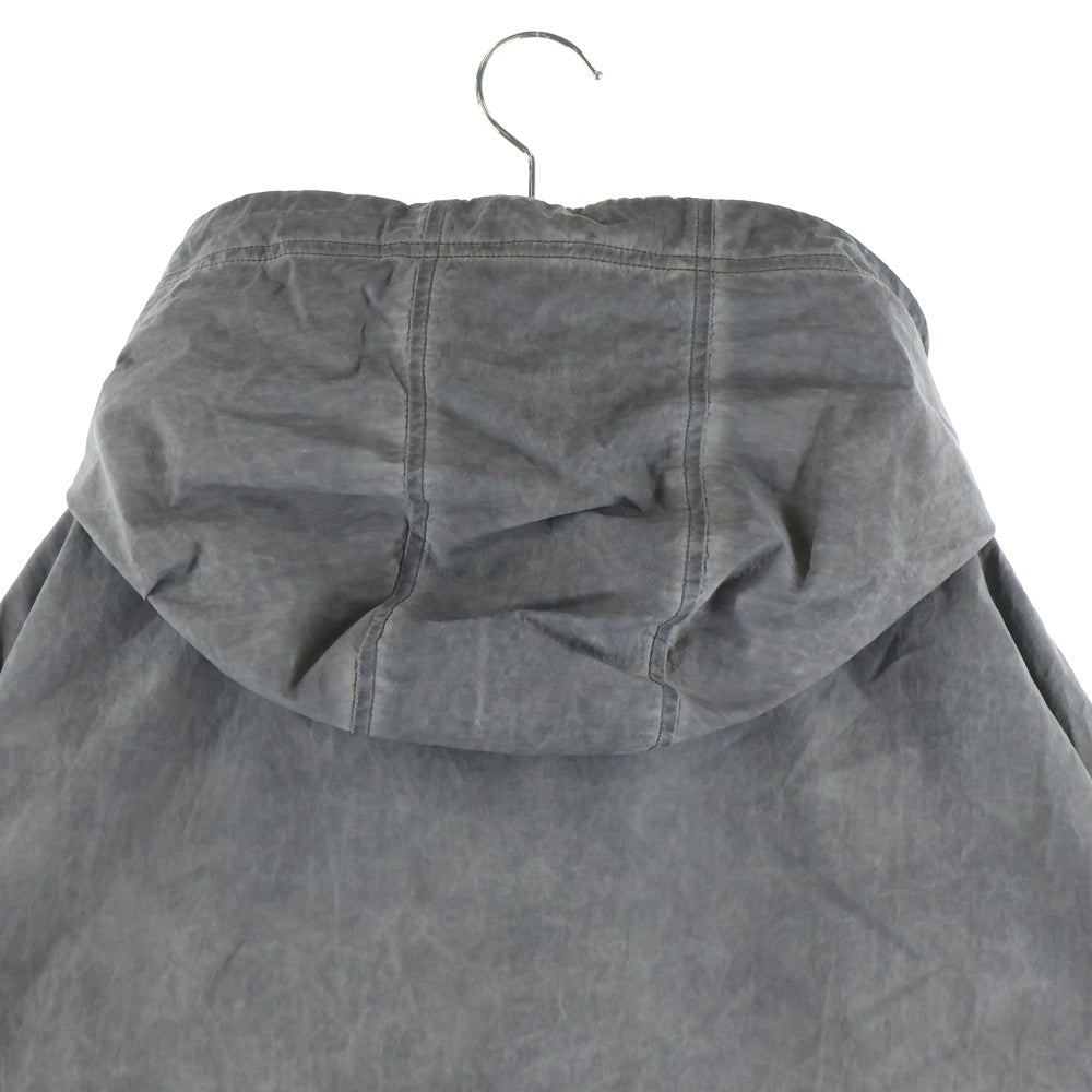 DIESEL(ディーゼル) 25SS J-Noode-A Packable hooded anorak jacket A16207 ナイロン ハーフジップ アノラックジャケット グレー