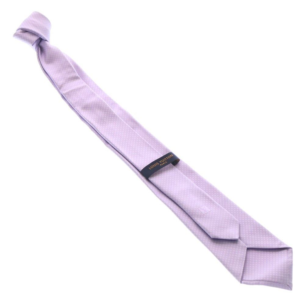 LOUIS VUITTON(ルイヴィトン) Silk Tie MR0197 シルク 総柄ネクタイ パープル