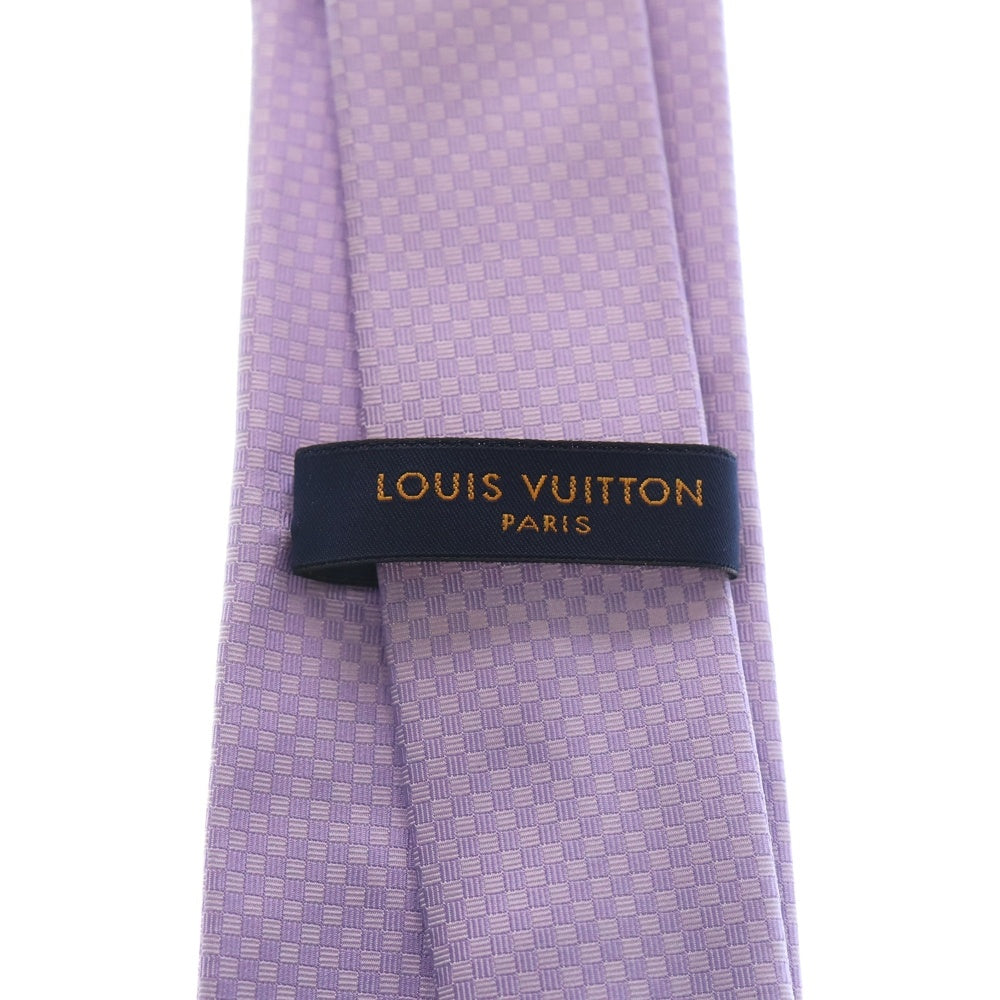 LOUIS VUITTON(ルイヴィトン) Silk Tie MR0197 シルク 総柄ネクタイ パープル