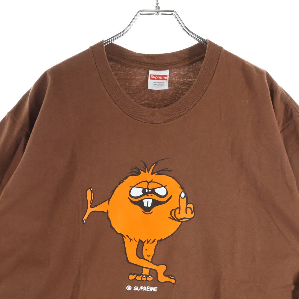 SUPREME(シュプリーム) 23AW Camacho Tee カマチョ フロントロゴプリント クルーネック半袖Tシャツカットソー ブラウン