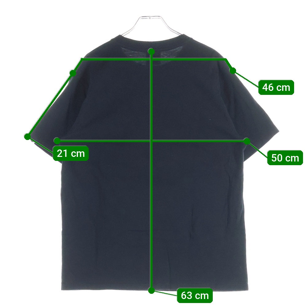 A BATHING APE(アベイシングエイプ) Colour Camo C By Bathing Ape T-Shirt カラーカモ ロゴプリント クルーネック半袖Tシャツカットソー ブラック 001GDI201002H