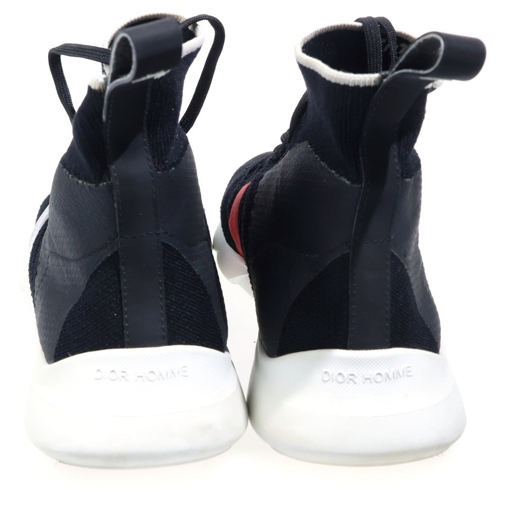 Dior HOMME(ディオールオム) 18SS レースアップソックススニーカー ブラック 18HDC