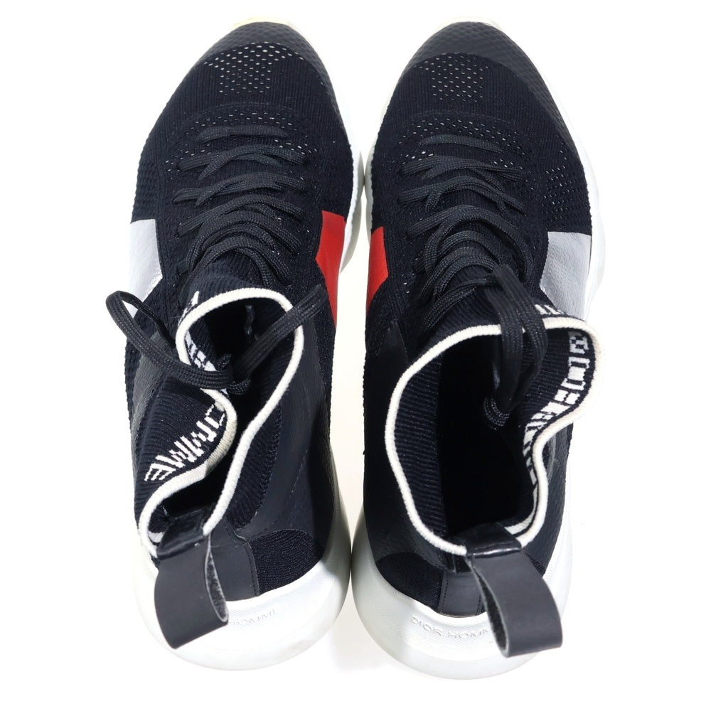 Dior HOMME(ディオールオム) 18SS レースアップソックススニーカー ブラック 18HDC