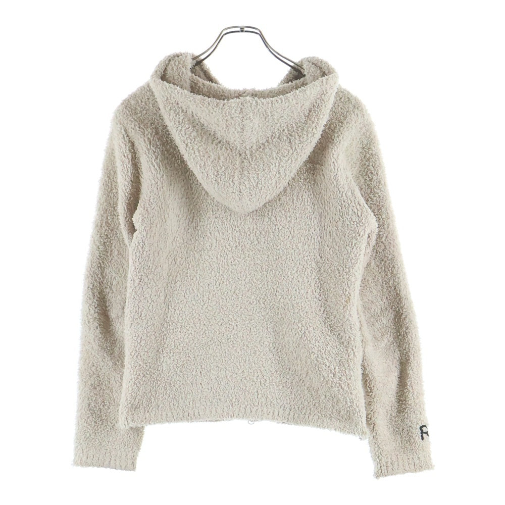 BAREFOOT DREAMS(ベアフットドリームス) ×Ron Herman C574 ロンハーマン 袖RHワンポイントロゴ刺繍 パイルジップアップパーカー フーディ