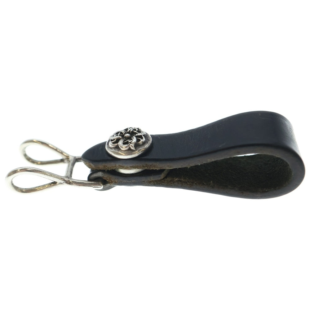 CHROME HEARTS(クロムハーツ) BELT LOOP ケルティックボールボタン レザーベルトループ ブラック