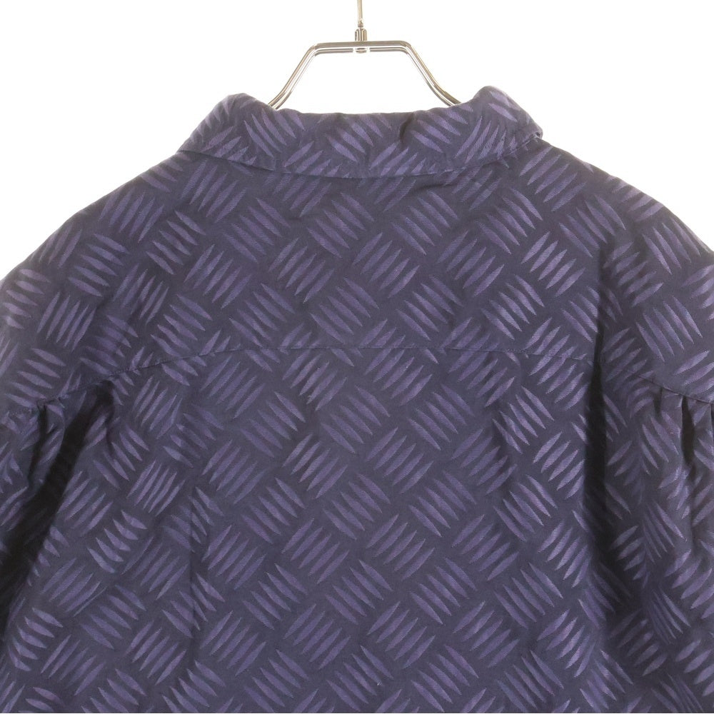 TIGHTBOOTH(タイトブース) CHECKER PLATE HALF ZIP SHIRT チェッカー プレート ハーフジップ 半袖シャツ パープル
