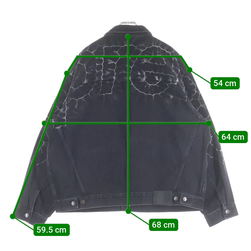 SUPREME(シュプリーム) 23SS Shibori Denim Trucker Jacket シボリ デニムトラッカージャケット デニムジャケット ブラック