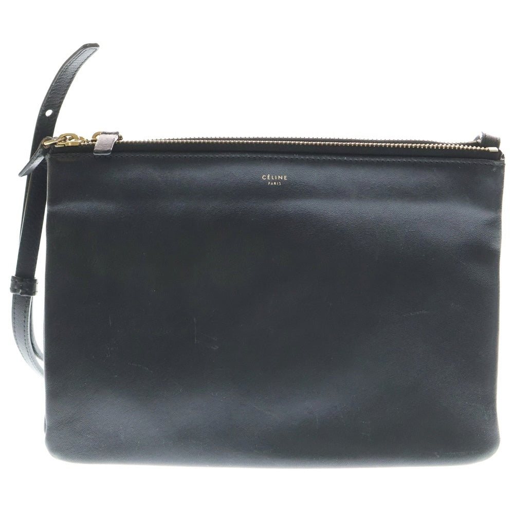 CELINE(セリーヌ) トリオ ラージ ショルダーバッグ レザーバッグ ブラック 171453ETA レディース