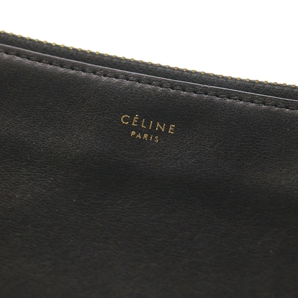 CELINE(セリーヌ) トリオ ラージ ショルダーバッグ レザーバッグ ブラック 171453ETA レディース