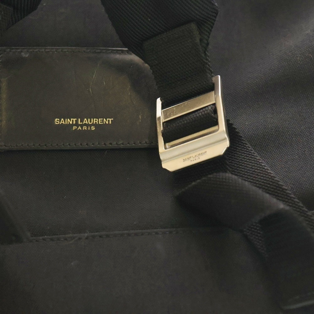 SAINT LAURENT PARIS(サンローランパリ) クラシックハンター バックパック ロゴ バッグ ブラック 435988 0716