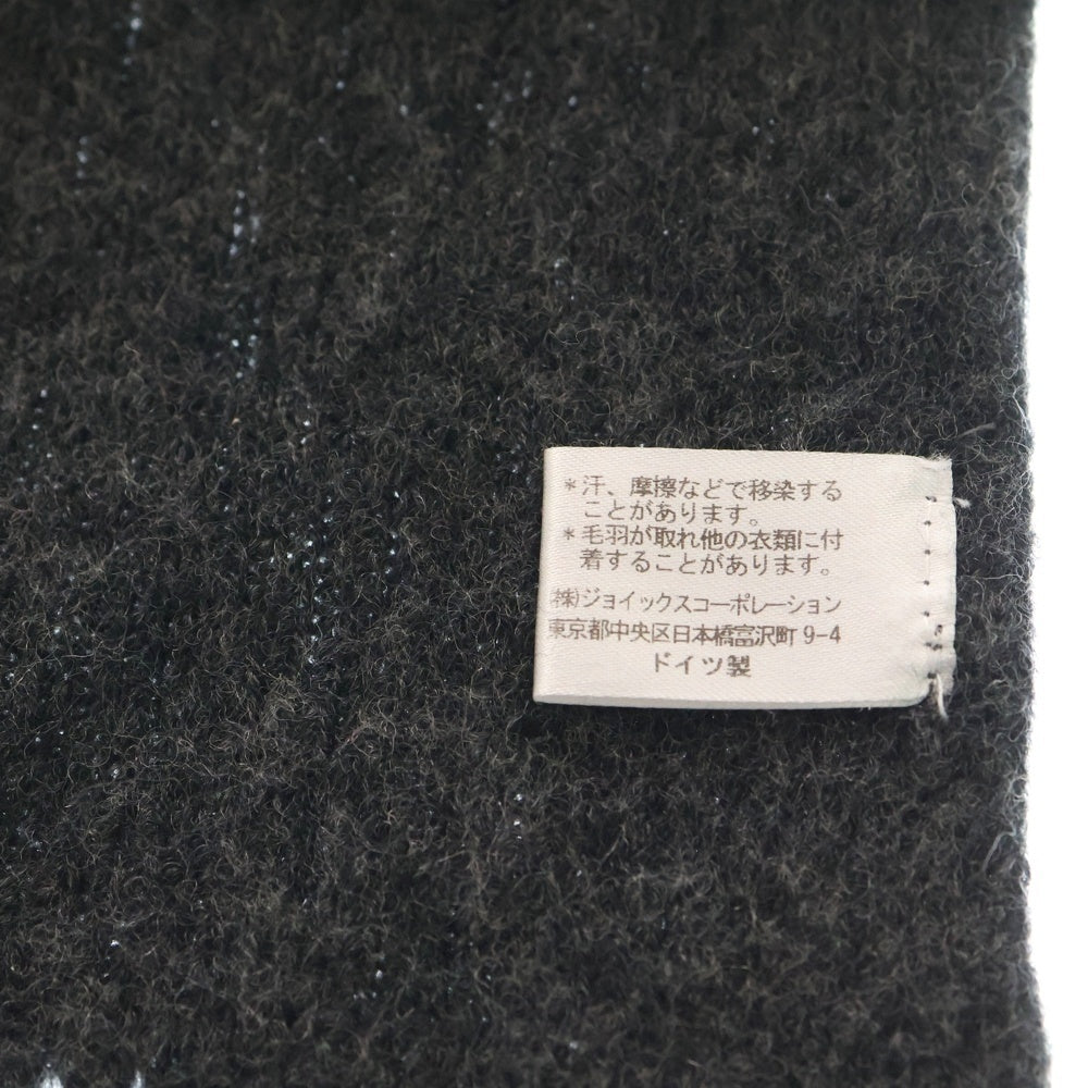 Paul Smith(ポールスミス) ロゴ刺繍 ウールマフラー グレー PY-3B-53352