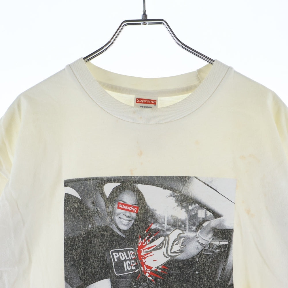 SUPREME(シュプリーム) 20AW ×ANTIHERO ICE Tee アンチヒーロー アイス フロントプリント クルーネック半袖Tシャツカットソー ホワイト