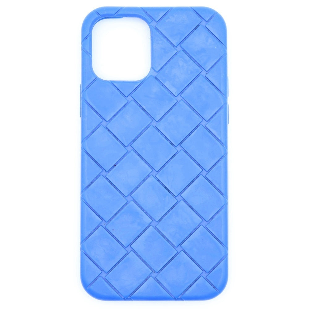 BOTTEGA VENETA(ボッテガヴェネタ) iPhone 13 Pro MAX Case 690826 イントレチャート ラバーシリコン アイフォン13プロマックス スマートフォンケース ブルー