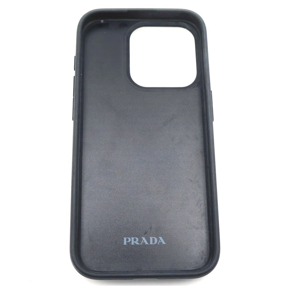 PRADA(プラダ) iphone 15 Pro 1ZH162 トライアングルロゴ アイフォン15プロ スマートフォンケース ピンク