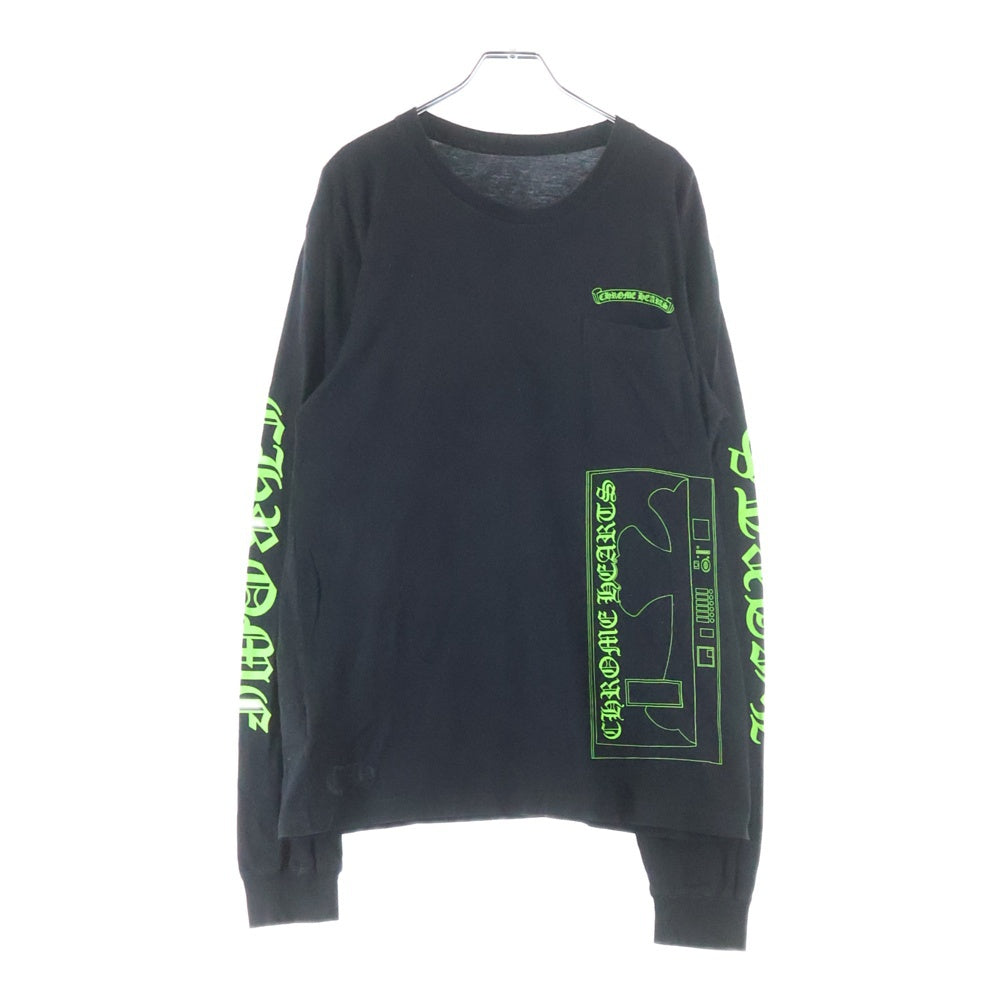 CHROME HEARTS(クロムハーツ) AOYAMA Limited Vending Machine L/S 青山限定 ベンディングマシーン クルーネック長袖Tシャツ ブラック/グリーン