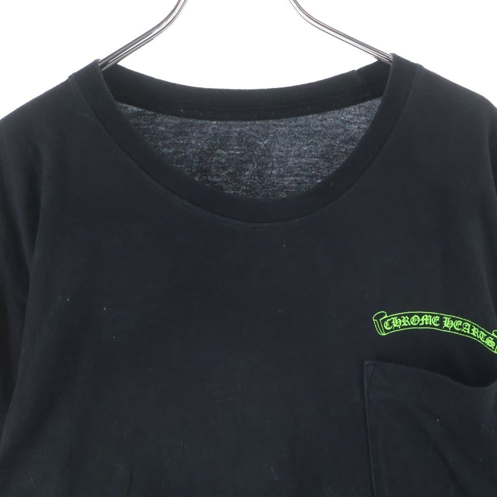 CHROME HEARTS(クロムハーツ) AOYAMA Limited Vending Machine L/S 青山限定 ベンディングマシーン クルーネック長袖Tシャツ ブラック/グリーン