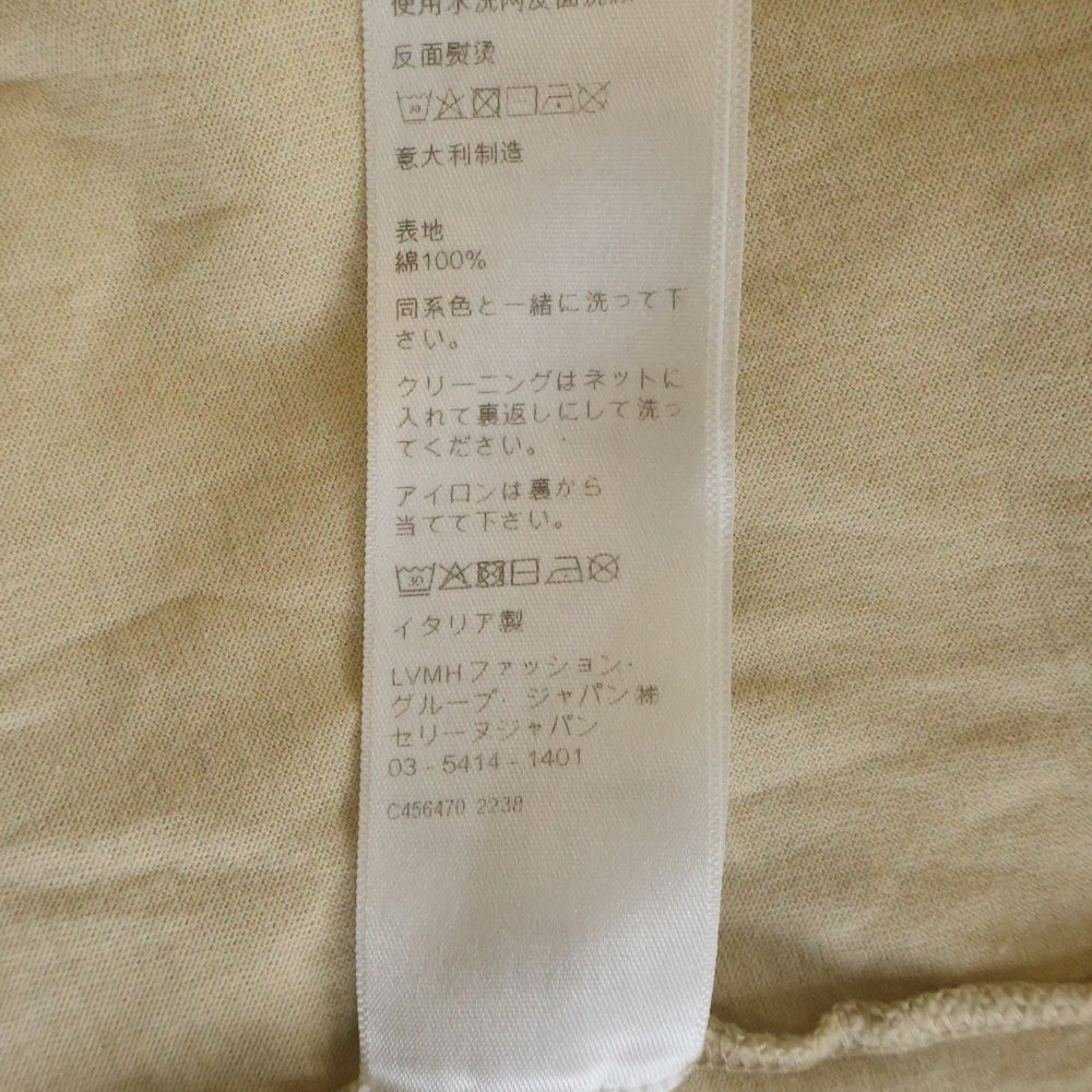 CELINE(セリーヌ) 21SS Loose Cotton Jersey Tee 2X681671Q フロントロゴプリントクルーネック半袖Tしゃつカットソー ベージュ