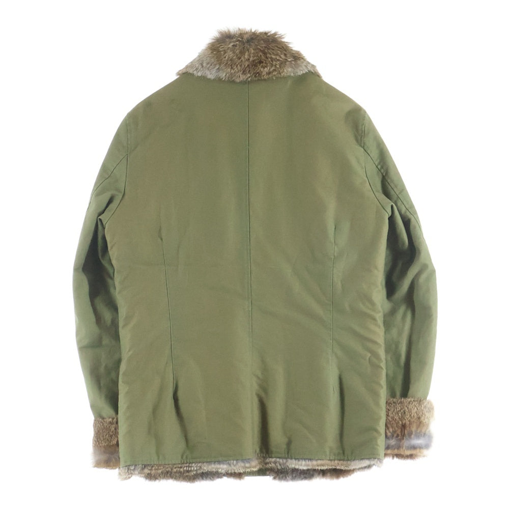 jun hashimoto(ジュンハシモト) 19AW 裏地ファー ラグジュアリーデッキジャケット ブルゾンジャケット グリーン 1041920003