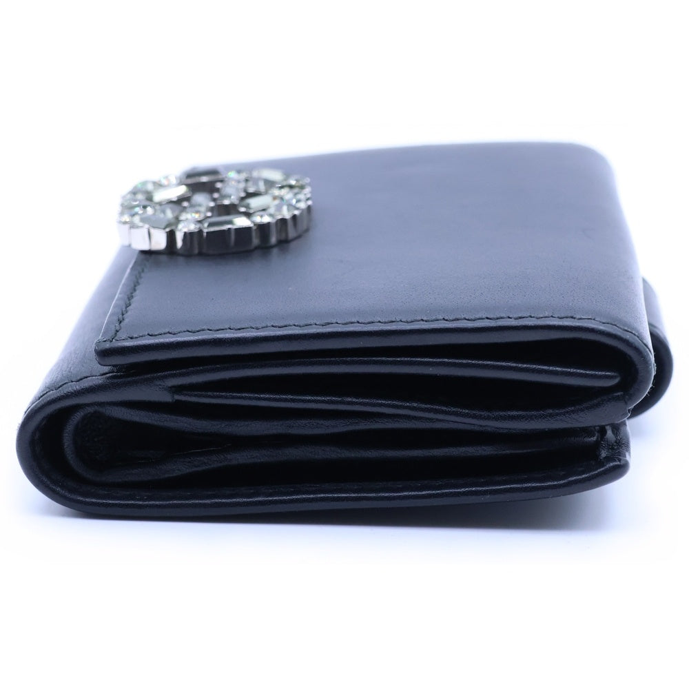 GUCCI(グッチ) スパークリング ミニフレンチフラップウォレット 二つ折り財布 369683 レディース