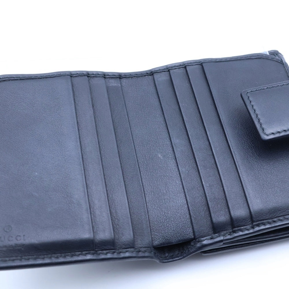 GUCCI(グッチ) スパークリング ミニフレンチフラップウォレット 二つ折り財布 369683 レディース