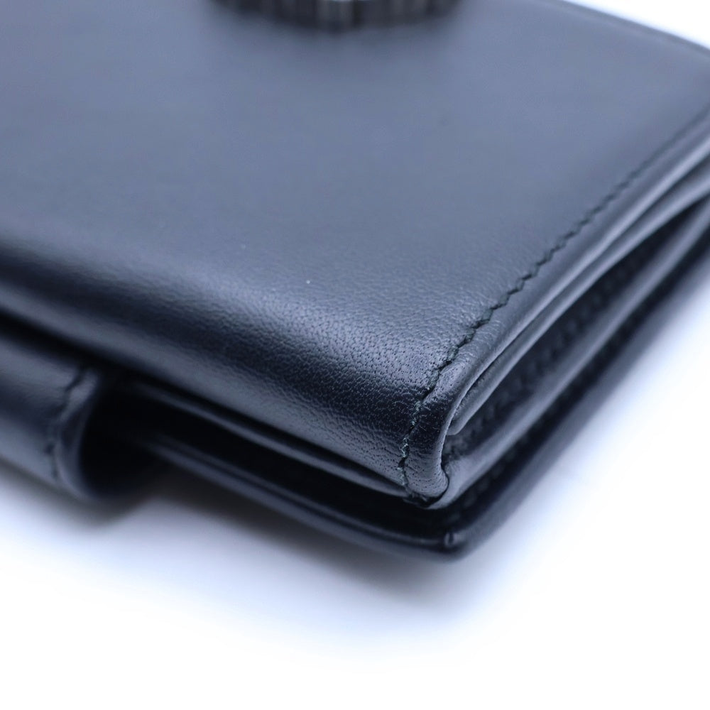 GUCCI(グッチ) スパークリング ミニフレンチフラップウォレット 二つ折り財布 369683 レディース