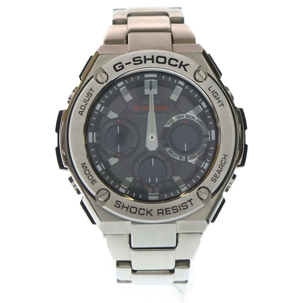 CASIO G-SHOCK(カシオ ジーショック) G-STEEL GST-W110D 電波 ソーラー 腕時計 シルバー