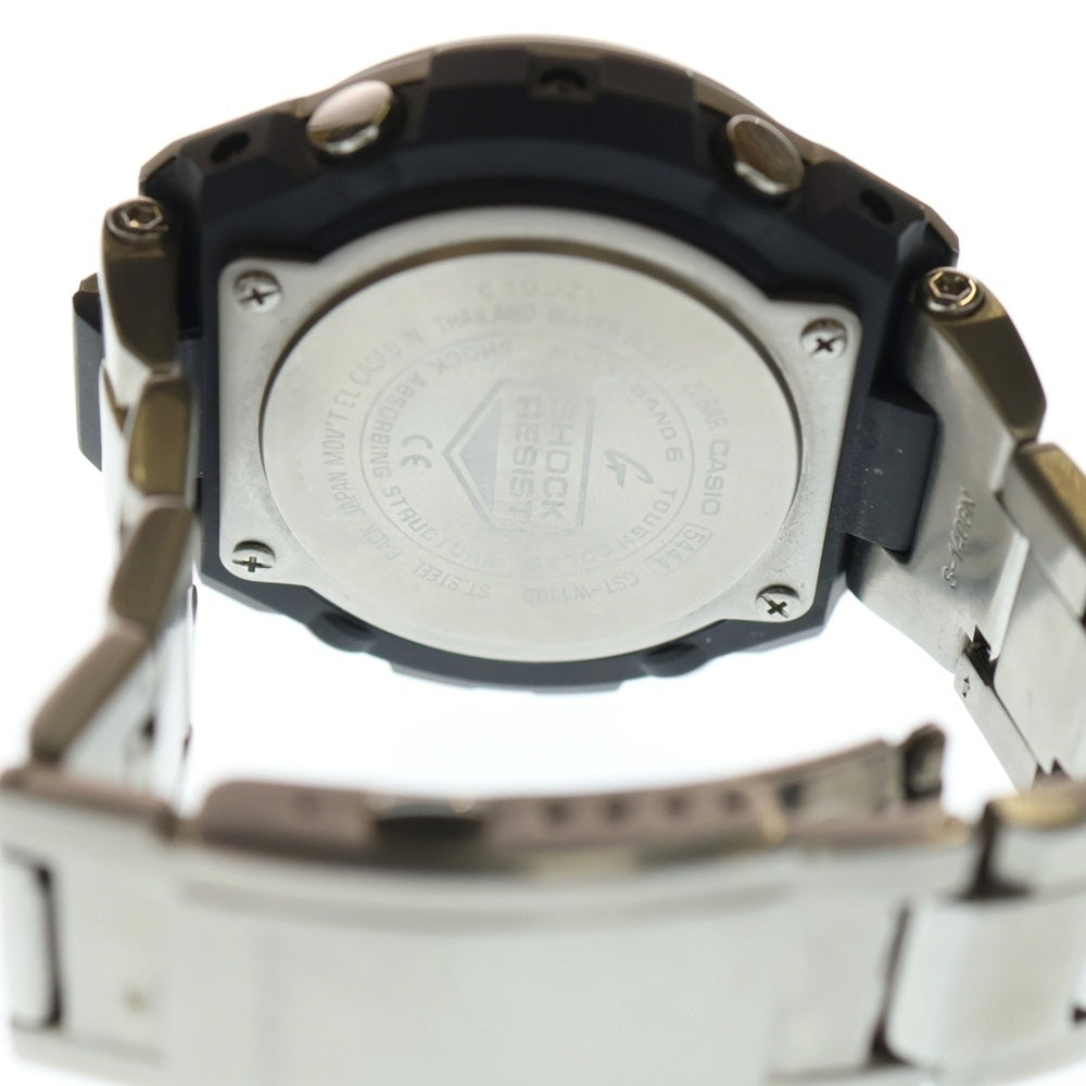CASIO G-SHOCK(カシオ ジーショック) G-STEEL GST-W110D 電波 ソーラー 腕時計 シルバー
