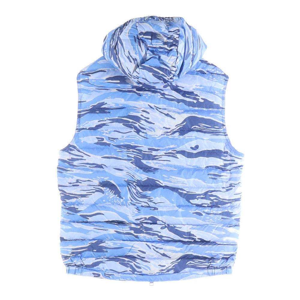 MONCLER(モンクレール) PATRICK GILET 510914336405 パトリック カモ柄ダウンベスト ブルー