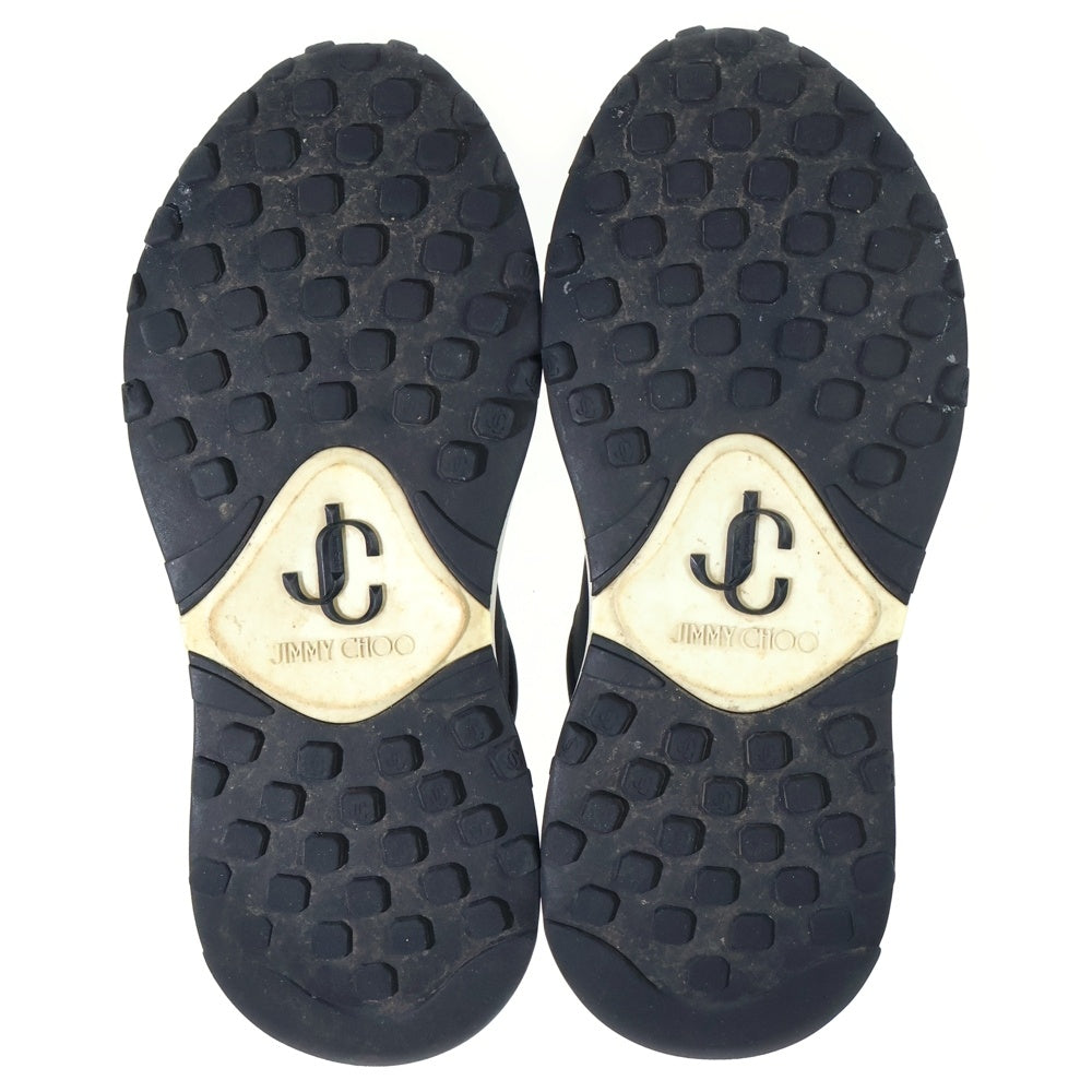 JIMMY CHOO(ジミーチュウ) 22AW Memphis Lace Up Sneaker CHO3724 メンフィス レースアップ ローカットテクニカルスニーカー ブラック レディース