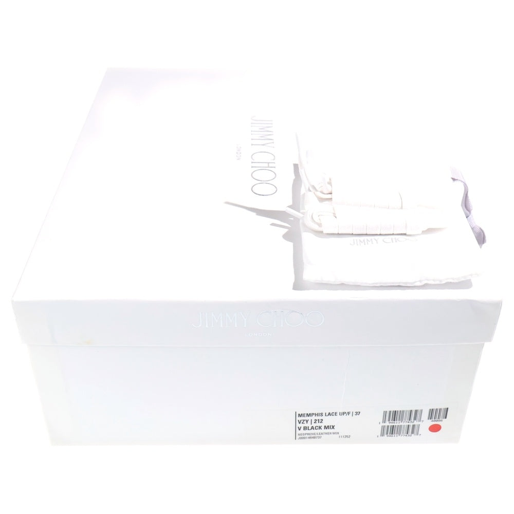 JIMMY CHOO(ジミーチュウ) 22AW Memphis Lace Up Sneaker CHO3724 メンフィス レースアップ ローカットテクニカルスニーカー ブラック レディース