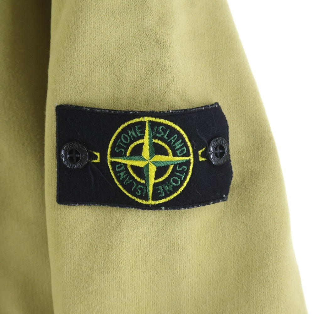 STONE ISLAND(ストーンアイランド) 21AW BRUSHED COTTON FLEECE 751564120 ブラッシュドパッチプルオーバーパーカー 751564120 グリーン